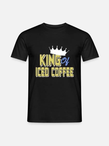 King of iced coffee - Men's T-Shirt - black