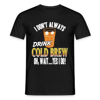 Je ne bois pas toujours de bière froide - T-shirt homme - noir - Devant - AI Model Male 178 light (178cm)