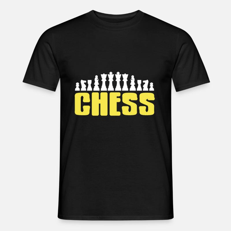 Pièces d’échecs - Échecs - T-shirt homme - noir
