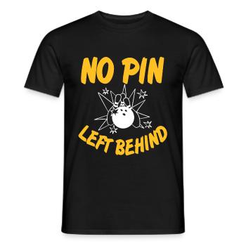 No pin left behind - Men's T-Shirt - black - Front - AI Model Male 178 light (178cm)