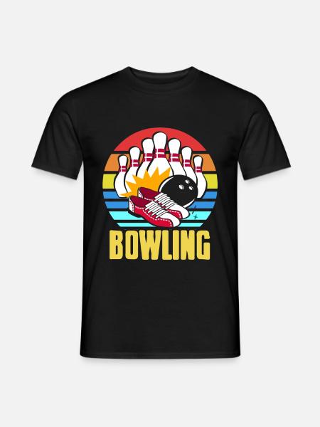 Équipe de boules de bowling - T-shirt homme - noir
