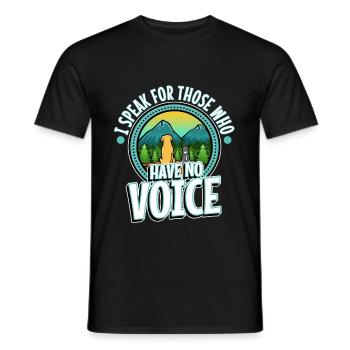 Je parle au nom de ceux qui n’ont pas de voix - T-shirt homme - noir - Devant - AI Model Male 178 light (178cm)