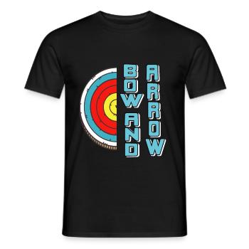 Bow and Arrow - Men's T-Shirt - black - Front - AI Model Male 178 light (178cm)