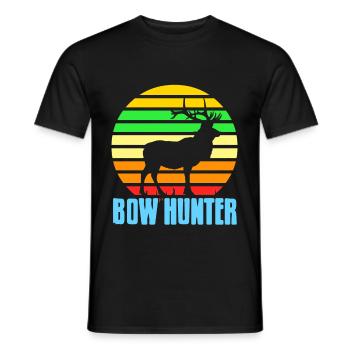 Bow Hunter - Men's T-Shirt - black - Front - AI Model Male 178 light (178cm)