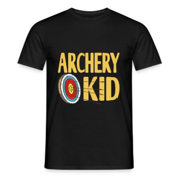 Bogenschütze - Enfant de tir à l’arc - T-shirt homme - noir - Devant - AI Model Male 178 light (178cm)