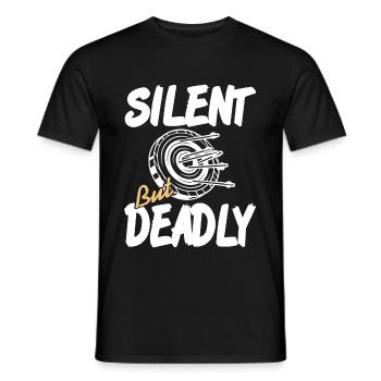 Archer - Silent but Deadly - Men's T-Shirt - black - Front - AI Model Male 178 light (178cm)