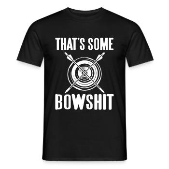 Bogenschießen - Thats some Bowshit - Männer T-Shirt - Schwarz - Vorne - AI Model Male 178 light (178cm)