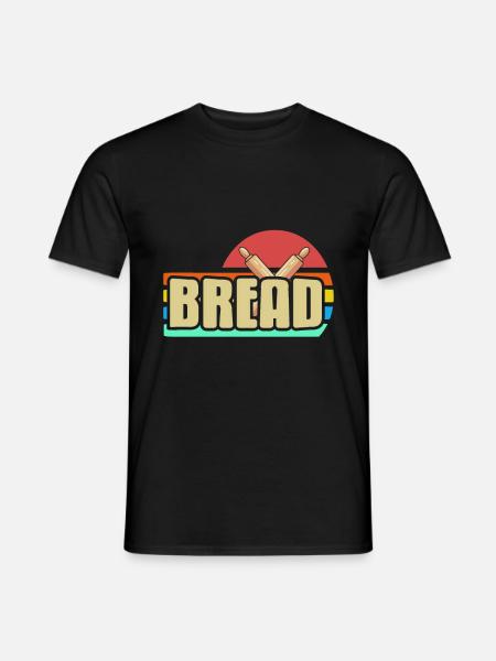 Baking bread - Bread - Men's T-Shirt - black