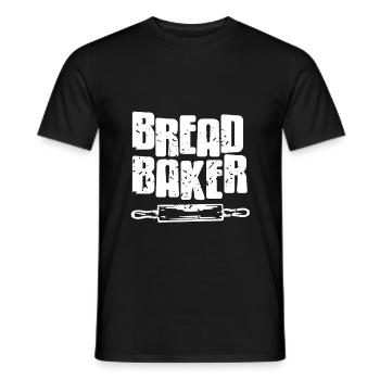 Bread Baker - Männer T-Shirt - Schwarz - Vorne - AI Model Male 178 light (178cm)