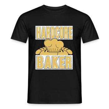 Hardcore Baker - Männer T-Shirt - Schwarz - Vorne - AI Model Male 178 light (178cm)