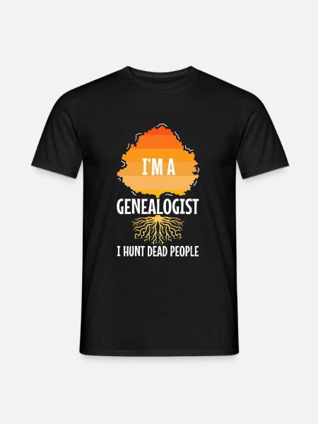 I hunt dead people - Men's T-Shirt - black