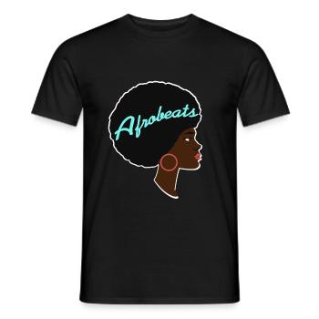 Pride Arobeats Black history music - Men's T-Shirt - black - Front - AI Model Male 178 light (178cm)