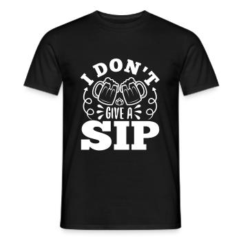 Je ne donne pas une gorgée - T-shirt homme - noir - Devant - AI Model Male 178 light (178cm)