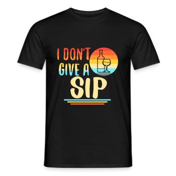 Je ne donne pas une gorgée - T-shirt homme - noir - Devant - AI Model Male 178 light (178cm)