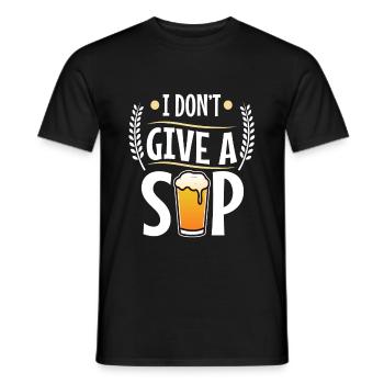 Je ne donne pas une gorgée - T-shirt homme - noir - Devant - AI Model Male 178 light (178cm)