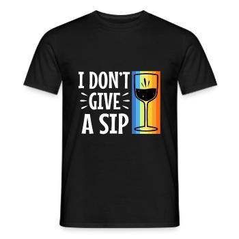 Je ne donne pas une gorgée - T-shirt homme - noir - Devant - AI Model Male 178 light (178cm)