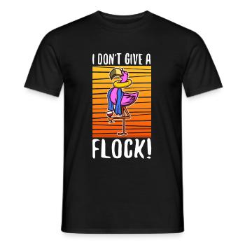I don't give a flock - Männer T-Shirt - Schwarz - Vorne - AI Model Male 178 light (178cm)