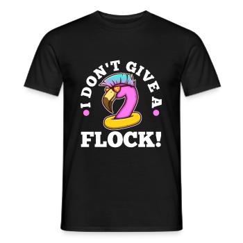 I don't give a flock - Männer T-Shirt - Schwarz - Vorne - AI Model Male 178 light (178cm)
