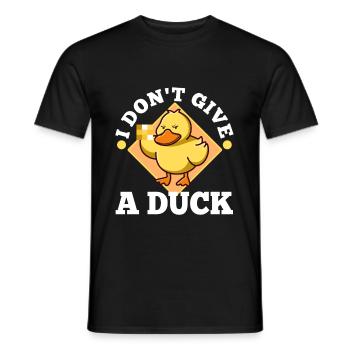 Je ne donne pas un canard - T-shirt homme - noir - Devant - AI Model Male 178 light (178cm)