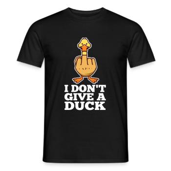 Je ne donne pas un canard - T-shirt homme - noir - Devant - AI Model Male 178 light (178cm)