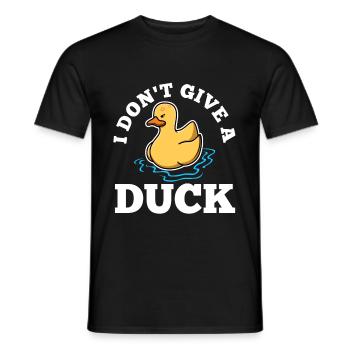 Je ne donne pas un canard - T-shirt homme - noir - Devant - AI Model Male 178 light (178cm)