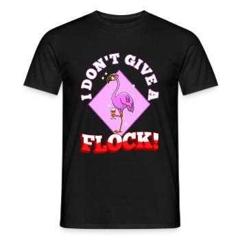 I don't give a flock - Männer T-Shirt - Schwarz - Vorne - AI Model Male 178 light (178cm)