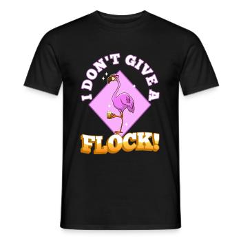 I don't give a flock - Männer T-Shirt - Schwarz - Vorne - AI Model Male 178 light (178cm)