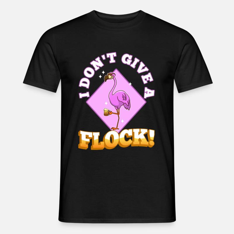 I don't give a flock - Männer T-Shirt - Schwarz