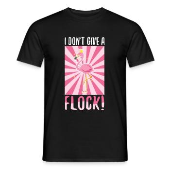 I don't give a flock - Männer T-Shirt - Schwarz - Vorne - AI Model Male 178 light (178cm)