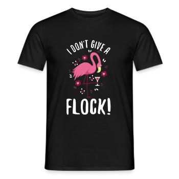 I don't give a flock - Männer T-Shirt - Schwarz - Vorne - AI Model Male 178 light (178cm)
