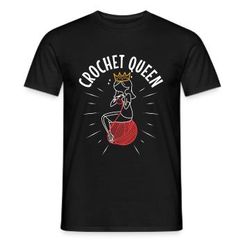 Crochet queen - Men's T-Shirt - black - Front - AI Model Male 178 light (178cm)