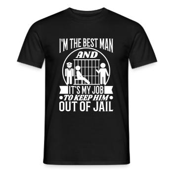 Je suis le meilleur homme - T-shirt homme - noir - Devant - AI Model Male 178 light (178cm)