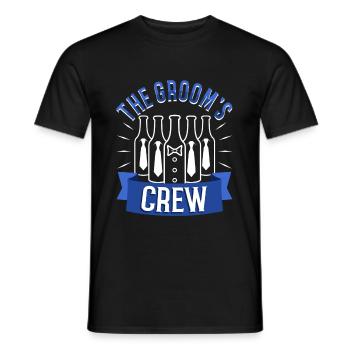 Équipage du marié - T-shirt homme - noir - Devant - AI Model Male 178 light (178cm)