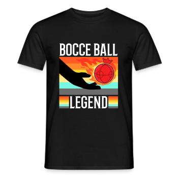 Légende de la pétanque - T-shirt homme - noir - Devant - AI Model Male 178 light (178cm)