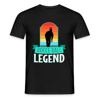 Bocce ball legend - Men's T-Shirt - black - Front - AI Model Male 178 light (178cm)