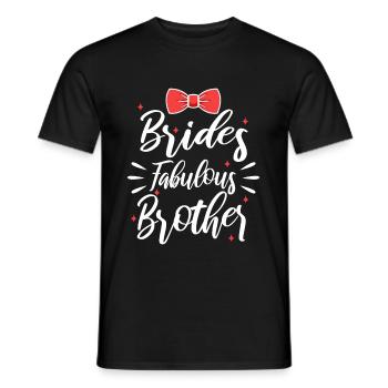 Brides fabulous Brother - Männer T-Shirt - Schwarz - Vorne - AI Model Male 178 light (178cm)