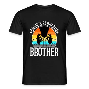 Brides fabulous Brother - Männer T-Shirt - Schwarz - Vorne - AI Model Male 178 light (178cm)