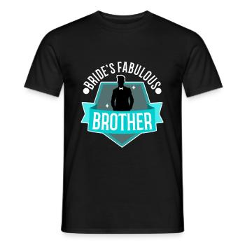 Brides fabulous Brother - Männer T-Shirt - Schwarz - Vorne - AI Model Male 178 light (178cm)