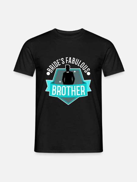 Brides fabulous Brother - Men's T-Shirt - black