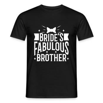 Brides fabulous Brother - Männer T-Shirt - Schwarz - Vorne - AI Model Male 178 light (178cm)