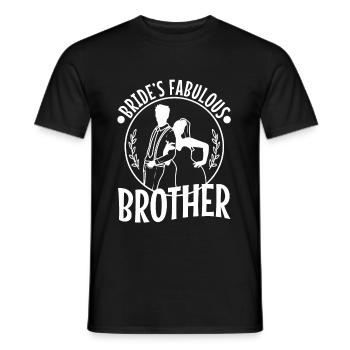 Brides fabulous Brother - Männer T-Shirt - Schwarz - Vorne - AI Model Male 178 light (178cm)