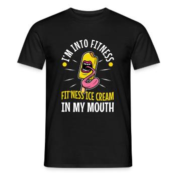 Im into fitness ice cream - Männer T-Shirt - Schwarz - Vorne - AI Model Male 178 light (178cm)