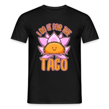 Je le fais pour les tacos - T-shirt homme - noir - Devant - AI Model Male 178 light (178cm)