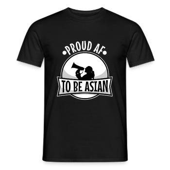 Proud af to be asian - Männer T-Shirt - Schwarz - Vorne - AI Model Male 178 light (178cm)