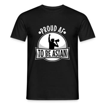 Proud af to be asian - Männer T-Shirt - Schwarz - Vorne - AI Model Male 178 light (178cm)