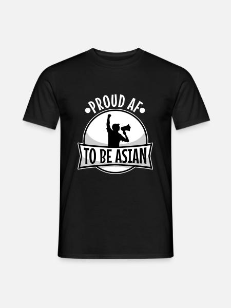 Proud af to be asian - Men's T-Shirt - black