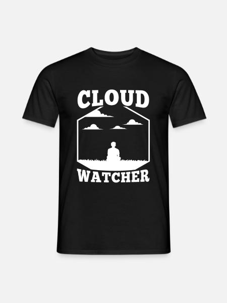Cloud Watcher - Men's T-Shirt - black