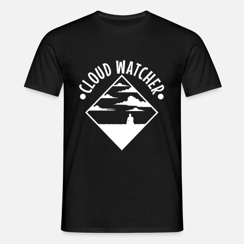 Cloud Watcher - Männer T-Shirt - Schwarz