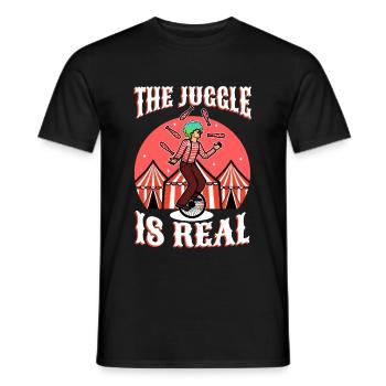 The Juggle Is Real - Men's T-Shirt - black - Front - AI Model Male 178 light (178cm)