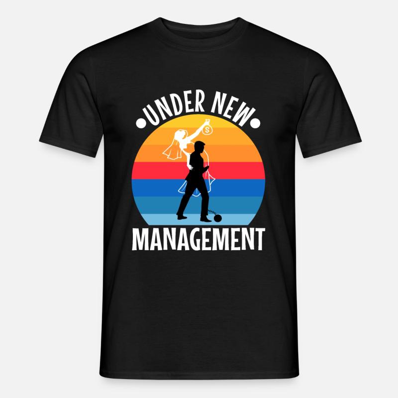 Under New Management - Männer T-Shirt - Schwarz